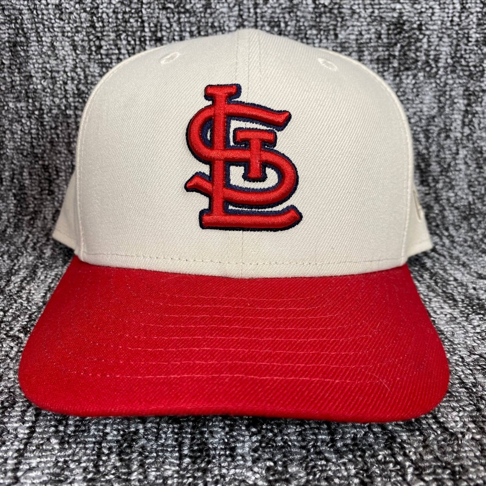 New Era 59FIFTY St Louis Cardinals 2011 World Series Hat Fitted 7 1/2 Cream Cap